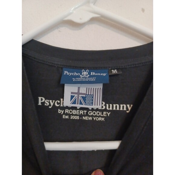 Vtg Psycho Bunny Graphic T Shirt M Black Shortsleeve Skull Bones Godley Skater - Picture 3 of 8